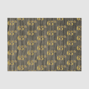 Papel De Seda Faux Wood, Faux Gold 65th (Sexagésimo quinto) Even