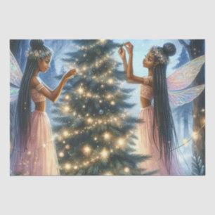 Papel De Seda Fe de bonito decorando el árbol de Navidad
