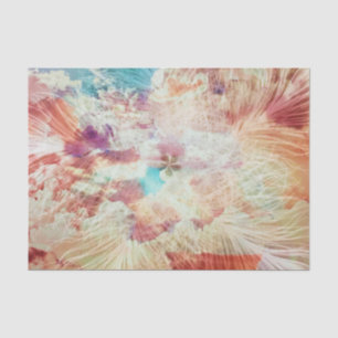 Papel De Seda Feather Snowflake Sky Clouds Galaxy Purple Rubor