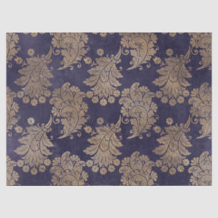 Papel De Seda Feathers de pavo real de esténcil en deshielo mor