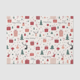 Papel De Seda Felices Fiestas