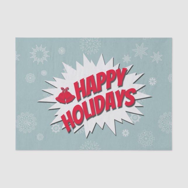 Papel De Seda Felices Fiestas (Anverso)