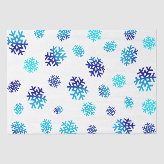 Papel De Seda Felices fiestas | WINTER WONDERLAND | NIEVE.FLAKE  (Anverso)