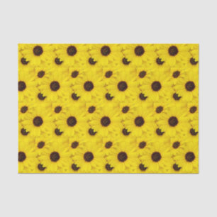 Papel De Seda Felices girasoles amarillos