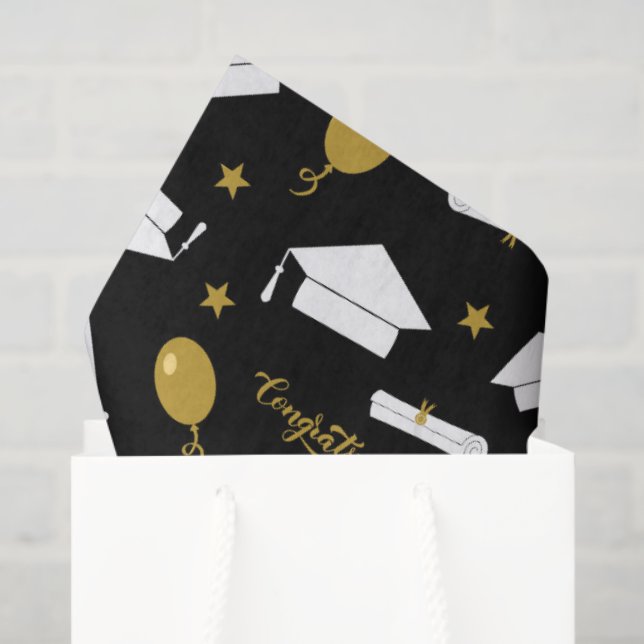 Papel De Seda Felicidades Al Graduado (Bolsa de regalo)