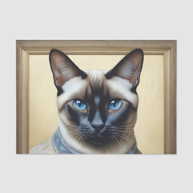 Papel De Seda Feline Elegant Siamese (Anverso)