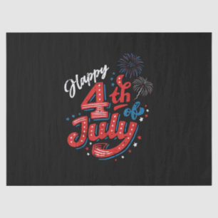 Papel De Seda Feliz 4 de julio Cool Día de la Independencia Patr