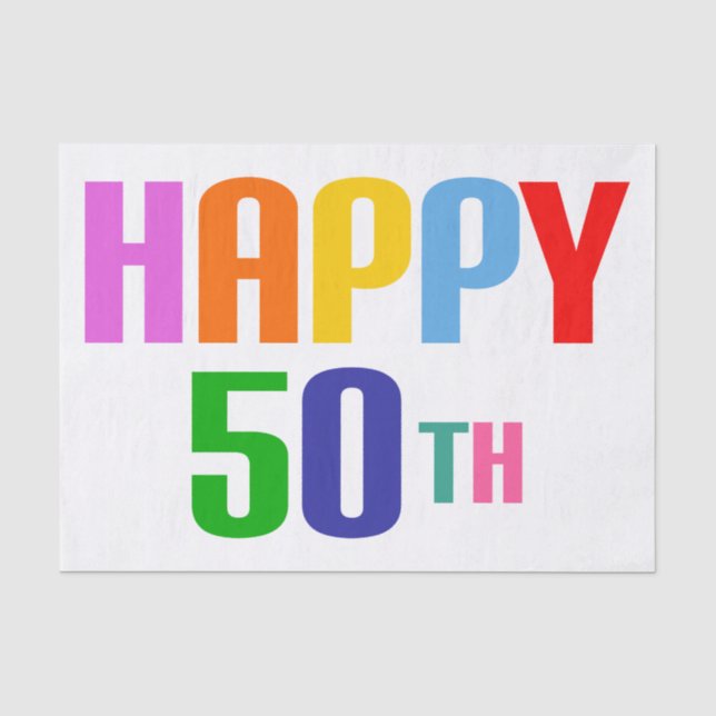Papel De Seda Feliz 50.ª (Anverso)