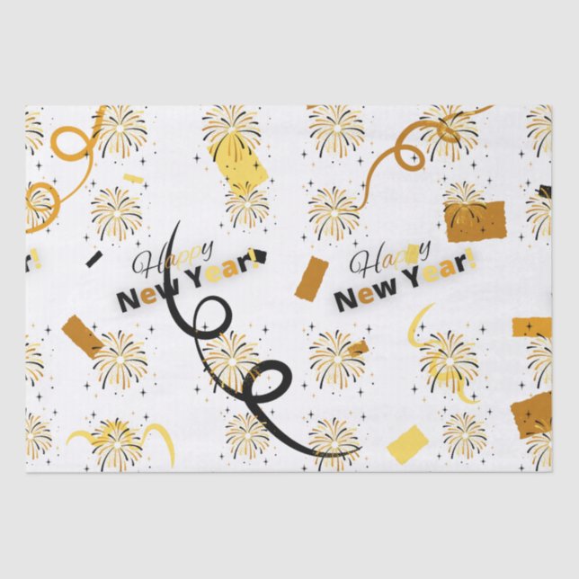 Papel De Seda Feliz Año Nuevo (Anverso)