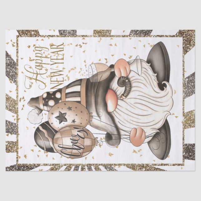 Papel De Seda Feliz Año Nuevo (Anverso)