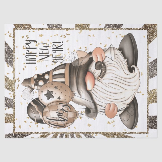 Papel De Seda Feliz Año Nuevo (Anverso)