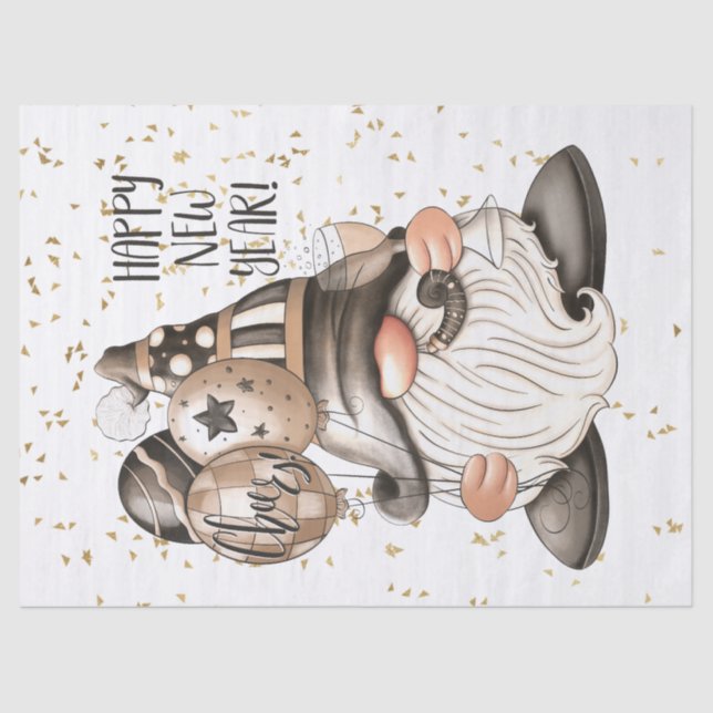 Papel De Seda Feliz Año Nuevo (Anverso)