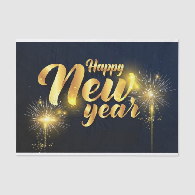 Papel De Seda Feliz Año Nuevo (Anverso)