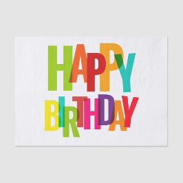 Papel De Seda Feliz cumpleaños