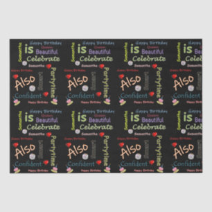Papel De Seda Feliz cumpleaños a Samantha
