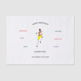 Papel De Seda Feliz cumpleaños, asombrosos movimientos de baile