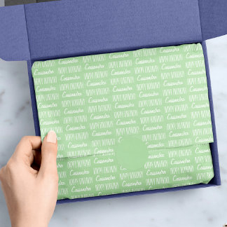 Papel De Seda Feliz Cumpleaños Libro Verde sobre el Tejido