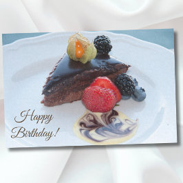 Papel De Seda Feliz Cumpleaños Pastel de Chocolate Pecaminoso