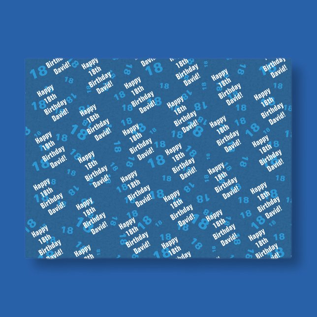 Papel De Seda feliz cumpleaños personalizado para cualquier edad (Subido por el creador)