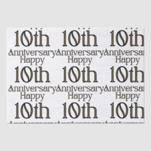 Papel De Seda Feliz décimo aniversario