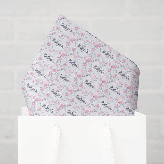Papel De Seda Feliz Día de la Madre festivo (Bolsa de regalo)