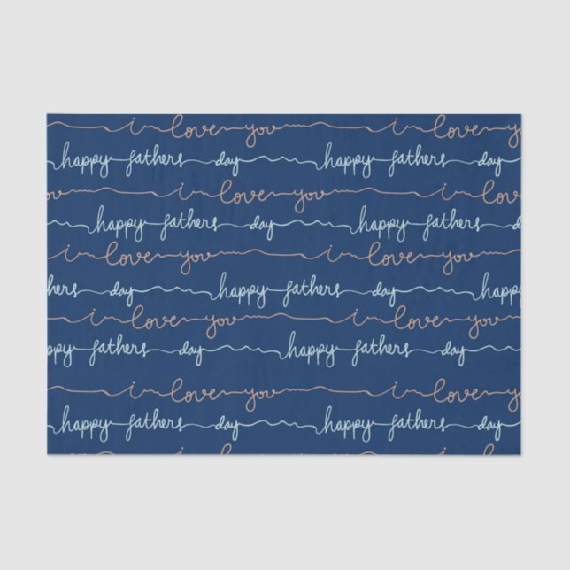 Papel De Seda Feliz Día de los Padres (Anverso)