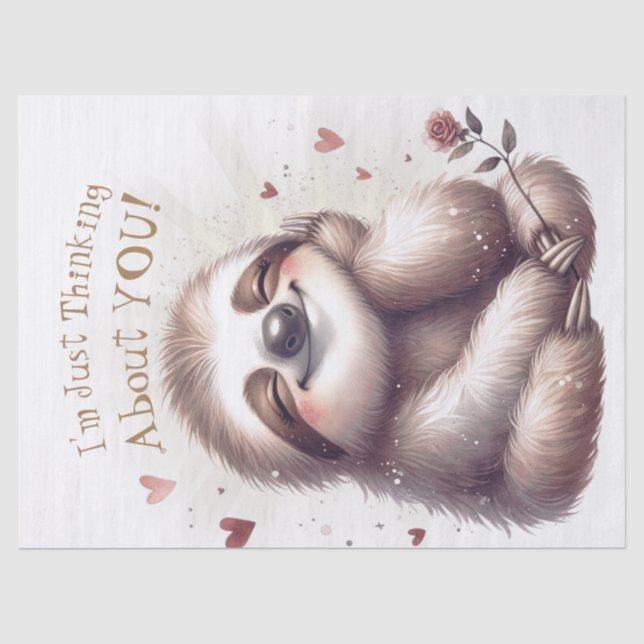 Papel De Seda Feliz Día de San Valentín (Anverso)