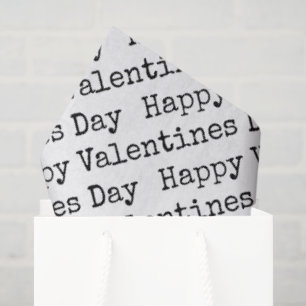 Papel De Seda Feliz Día de San Valentín Colorido Corazón que los