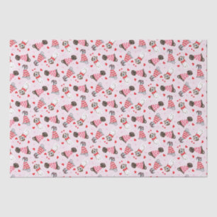Papel De Seda Feliz Día de San Valentín grandes perros daneses
