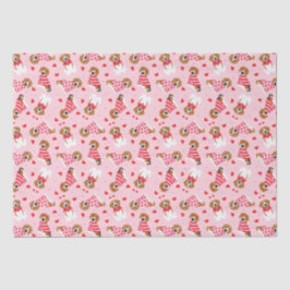 Papel De Seda Feliz Día de San Valentín Perros Beagle