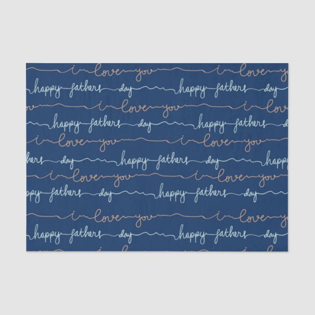 Papel De Seda Feliz Día del Padre  (Anverso)