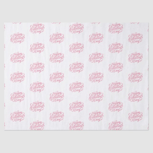 Papel De Seda Feliz diario de San Valentín (Anverso)