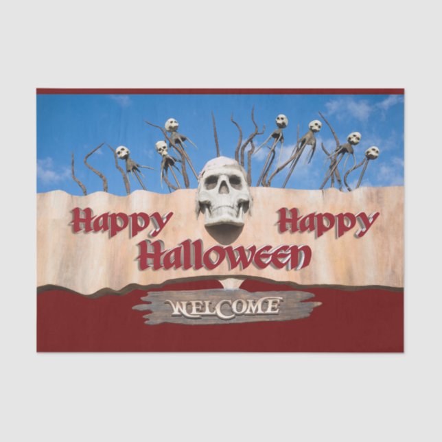 Papel De Seda Feliz Halloween (Anverso)