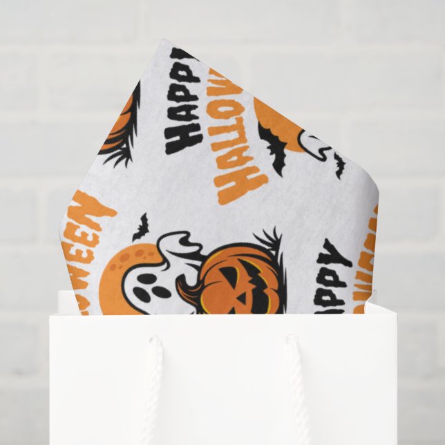 Papel De Seda Feliz Halloween (Bolsa de regalo)