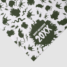 Papel De Seda Feliz Halloween Agrega El Año Criaturas Rastreras