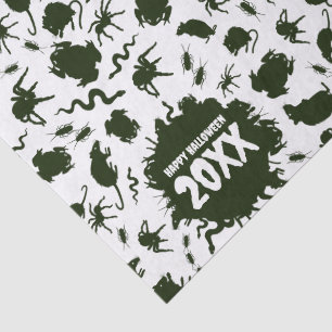 Papel De Seda Feliz Halloween Agrega El Año Criaturas Rastreras