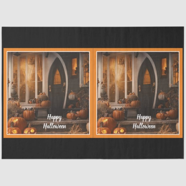 Papel De Seda Feliz Halloween Home Collection (Anverso)