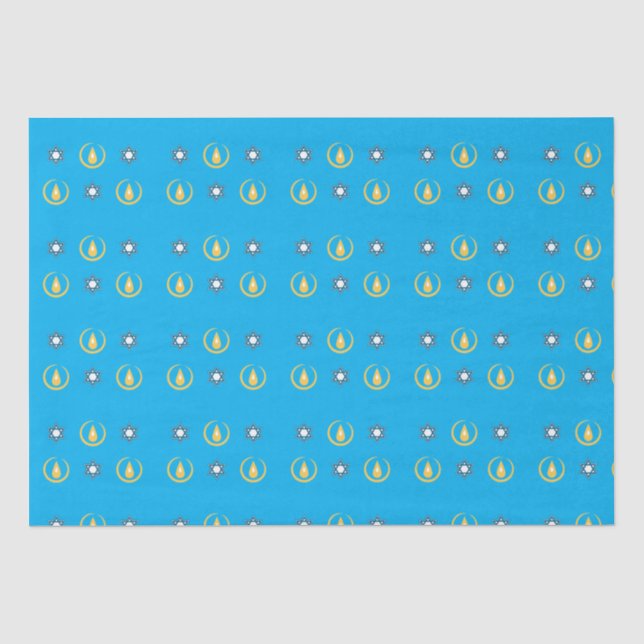 Papel De Seda Feliz Hanukkah (Anverso)