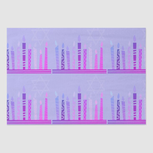 Papel De Seda Feliz Hanukkah (Anverso)