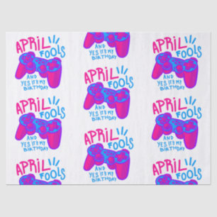 Papel De Seda feliz jugador de cumpleaños del Día de los Inocent