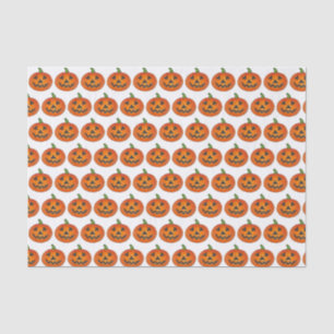Papel De Seda Feliz Naranja de Halloween Calabaza Jack o' Lanter