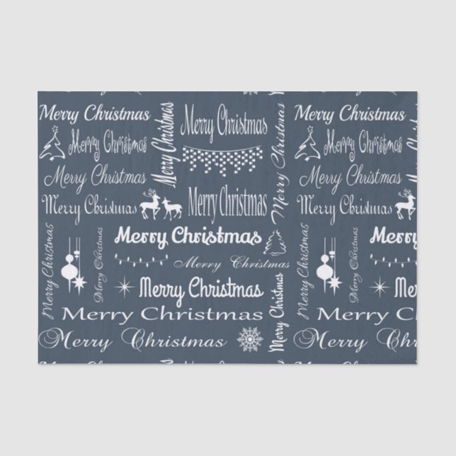 Papel De Seda Feliz Navidad (Anverso)