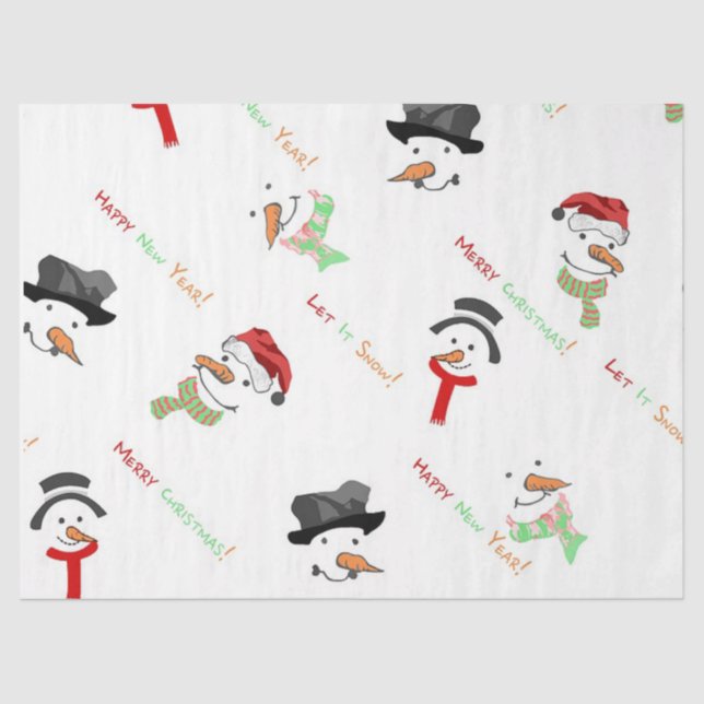 Papel De Seda Feliz Navidad (Anverso)