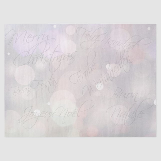 Papel De Seda Feliz Navidad (Anverso)