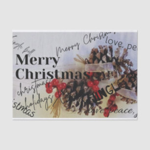 Papel De Seda Feliz Navidad