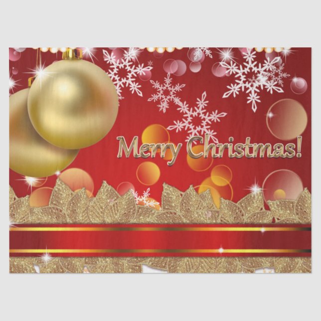 Papel De Seda Feliz Navidad (Anverso)