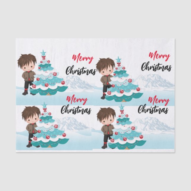 Papel De Seda Feliz Navidad (Anverso)