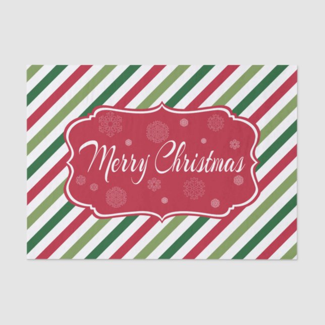 Papel De Seda Feliz Navidad (Anverso)