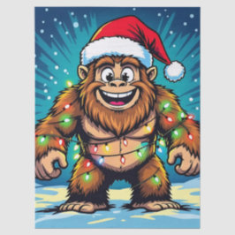 Papel De Seda Feliz Navidad Bigfoot Sasquatch