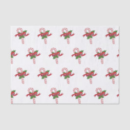 Papel De Seda Feliz Navidad Candy Cane